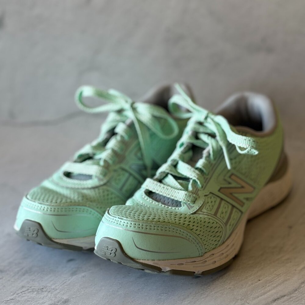 Mint Colored Youth Size 3.5 New Balance Sneakers
